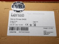 Lenze Servo Drive 9400 Type: E94ASHE0044  / *HW: 2F *SW: 14.06
