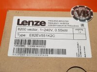 Lenze frequency inverter Type: E82EV551K2C / *E82EV551_2C - 0,55 kW