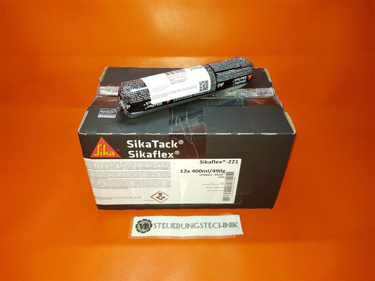 Sika Sikaflex - 221 - 400ml/490g Schwarz Mehrzweck Spoilerkleber