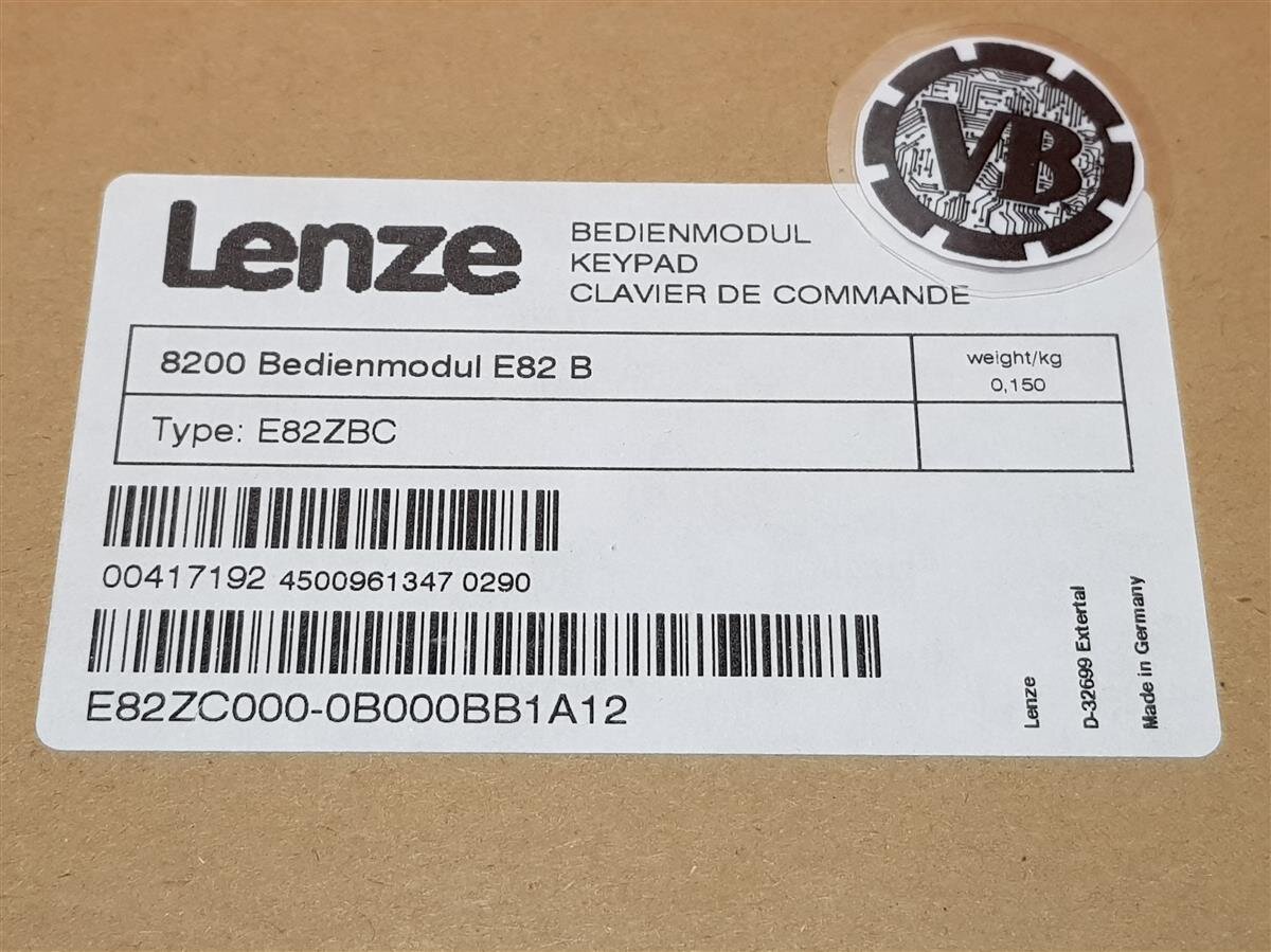 Lenze Keypad E82 B operating module Type: E82ZBC, 168,06