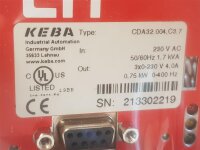 KEBA frequency inverter CDA32.004, C3.7 / *FW: V3.70-03
