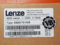 Lenze frequency inverter Type: E82EV751K2B  E82EV751_2B  - 0,75 kW
