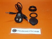 USB 2.0 / 3.5 mm jack socket / extension 40 cm / flush mount / cable / car accessories