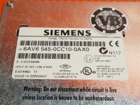 Siemens 6AV6 545-0CC10-0AX0 - *E-Stand: 11 Touch Panel...