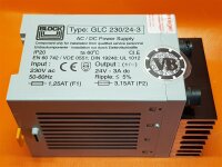 BLOCK Schaltschrank Netzteil Type: GLC 230/24-3 AC/DC Power Supply