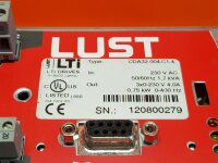 LUST LTI Drives Servoregler Type: CDA32.004.C1.4  / *Soft.: V3.70-01 - 0,75  kW