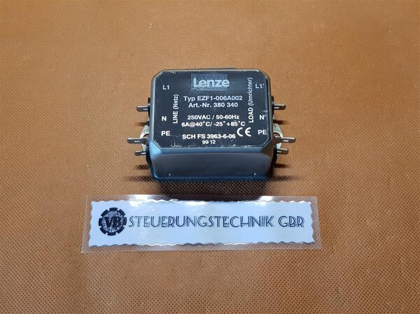 Lenze Endstörfilter Typ: EZF1-006A002 / 250VAC / 50-60 Hz