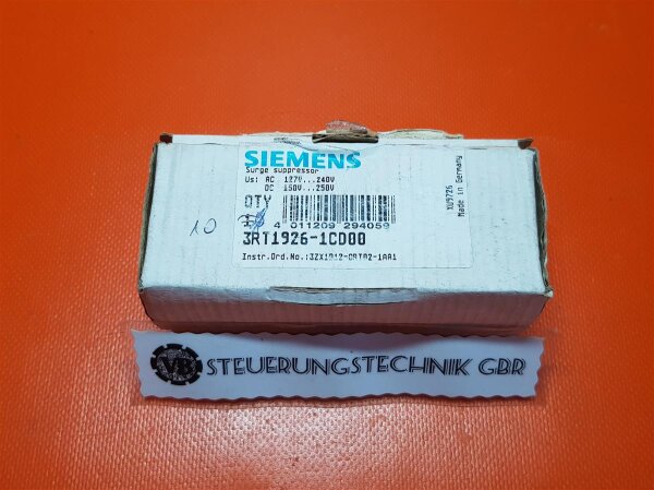 10 Stück Siemens 3RT1926-1CD00 Überspannungsbegrenzer NEU