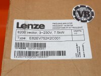 Lenze frequency converter 3- 230 V Type: E82EV752K2C001  - 7,5 kW
