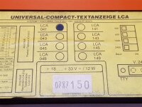LAUER Universal Compact Text Display Type: LCA 041