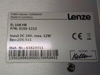 Lenze Touch Panel Type: EL108 HB / *3150-1212