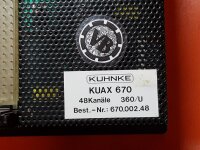 KUHNKE KUAX 670 / 48 Kanäle 360/U / 670.002.8 Bedienfeld